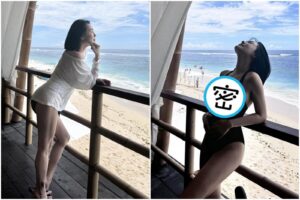 45歲小S放送「深V泳裝照」　自豪：有點肉還挺性感